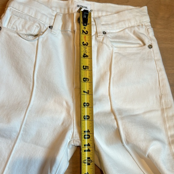 Hudson Jeans Zoeey Pintuck Straight Leg cropped white - Picture 9 of 12